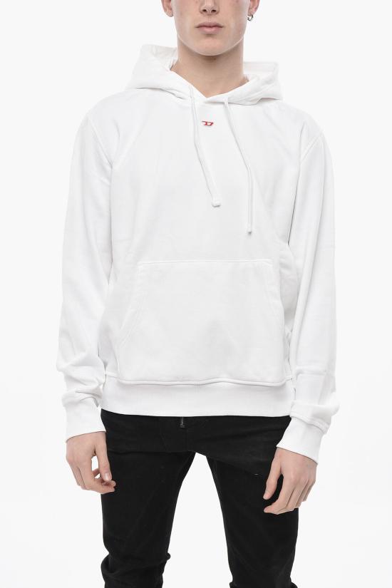  디젤 후드 티셔츠 A04073 0BAWT 100 White
