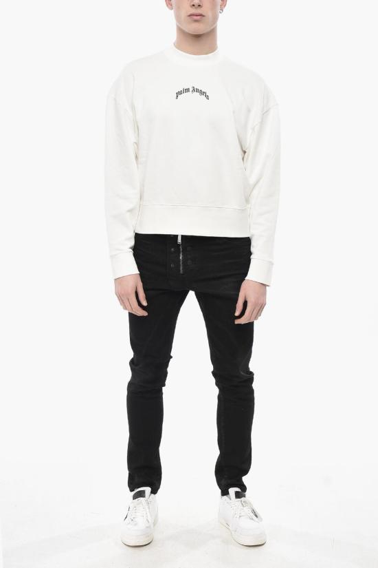  팜앤젤스 긴팔 티셔츠 PMBA080S25FLE0010310 White - PALM ANGELS