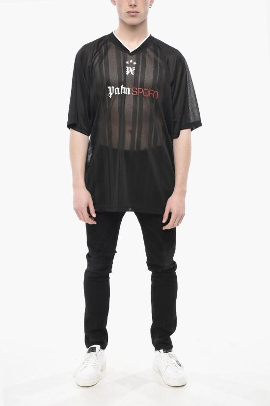  팜앤젤스 반팔 티셔츠 PMAA104S25FAB0011003 Black - PALM ANGELS