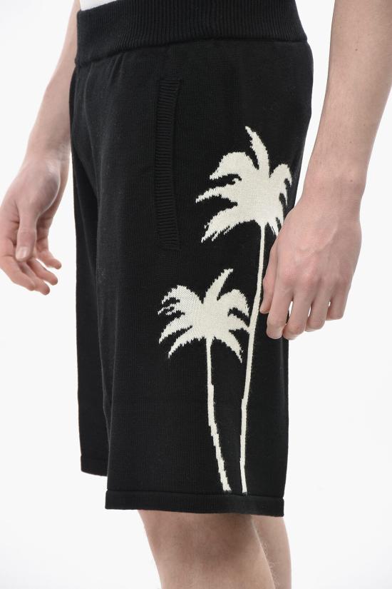  팜앤젤스 숏팬츠 PMHM012S25KNI0021003 Black - PALM ANGELS