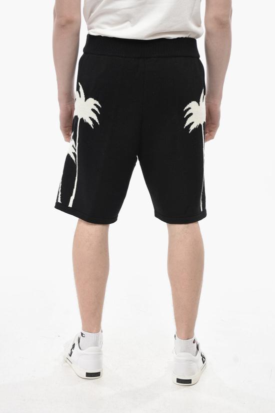  팜앤젤스 숏팬츠 PMHM012S25KNI0021003 Black - PALM ANGELS