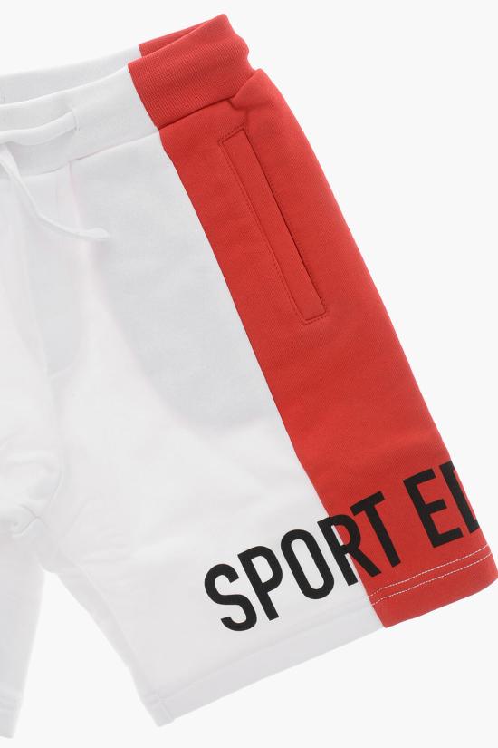  [키즈] 디스퀘어드2 쇼츠/버뮤다 DQ1439 D009B DQ411 Bianco Rosso - DSQUARED2