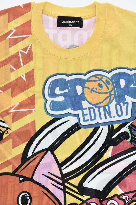  [키즈] 디스퀘어드2 티셔츠 DQ1414 D0A28 DQ220 Multicolor - DSQUARED2