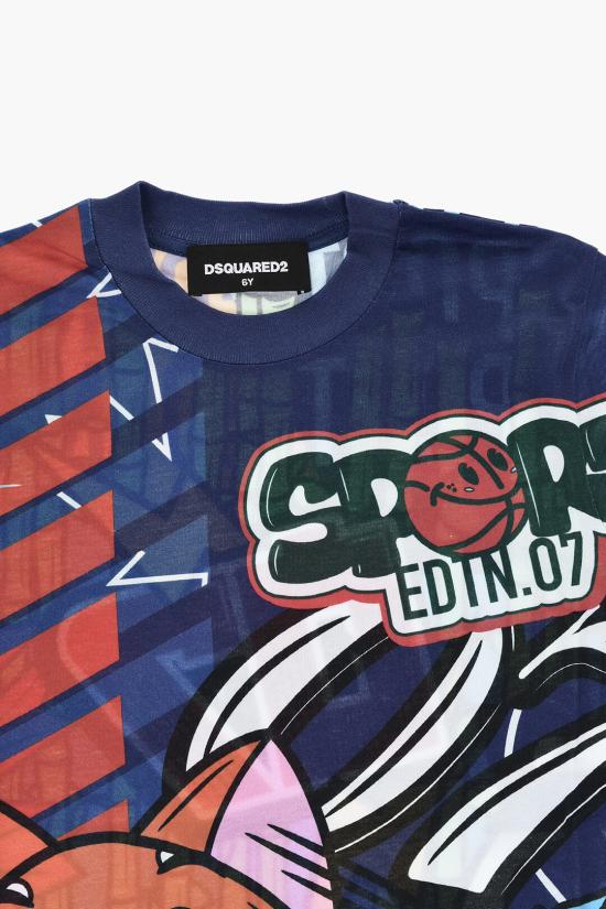  [키즈] 디스퀘어드2 티셔츠 DQ1414 D0A28 DQ870 Multicolor - DSQUARED2