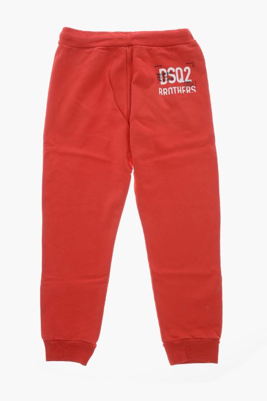 [키즈] 디스퀘어드2 스트레이트 팬츠 DQ1254 D006K DQ411 Red - DSQUARED2