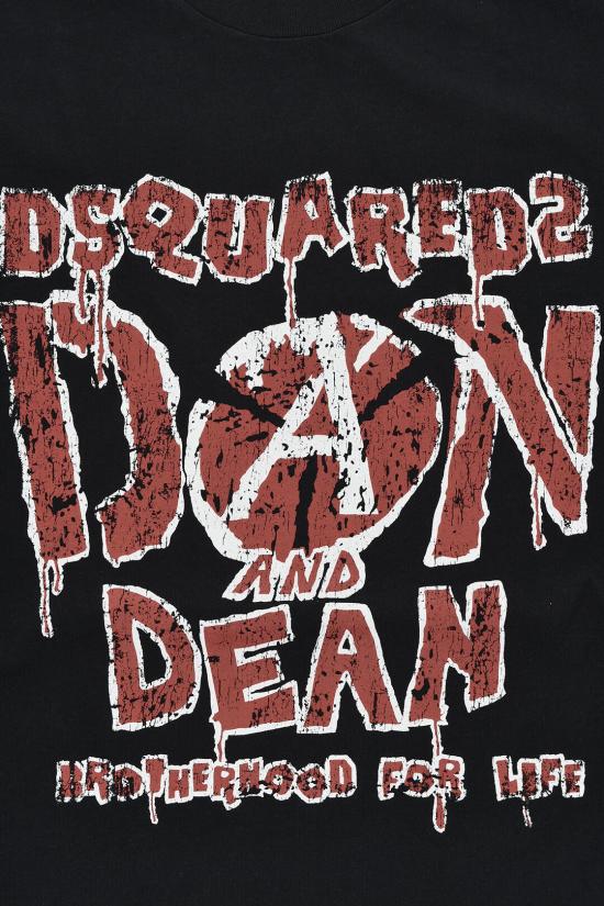  [키즈] 디스퀘어드2 티셔츠 DQ1236 D0A1A DQ900 Black - DSQUARED2