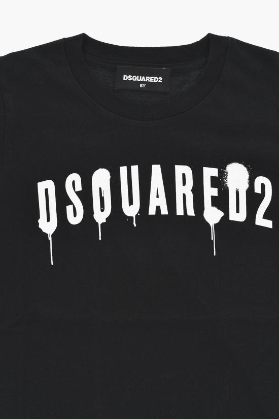  [키즈] 디스퀘어드2 티셔츠 DQ1218 D002F DQ900 Black - DSQUARED2