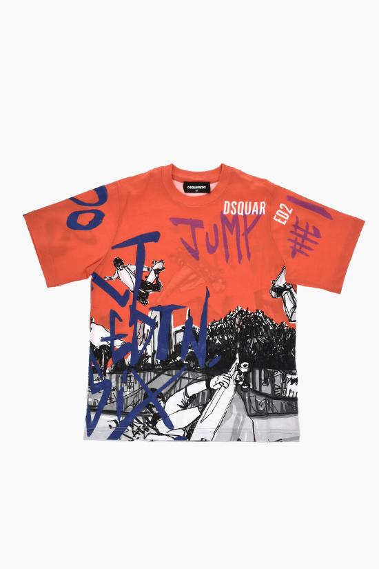  [키즈] 디스퀘어드2 티셔츠 DQ1133 D00MM DQ256 Multicolor
