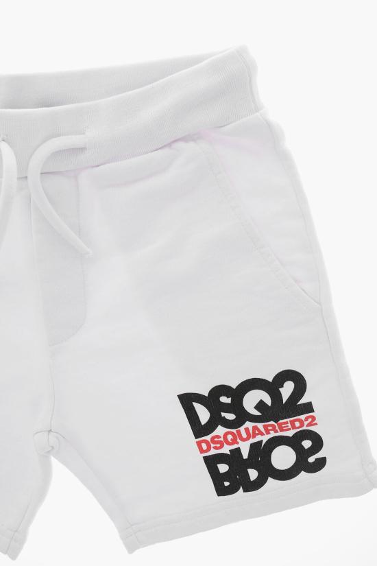  [키즈] 디스퀘어드2 쇼츠/버뮤다 DQ0865 D002Y DQ100 Black White - DSQUARED2
