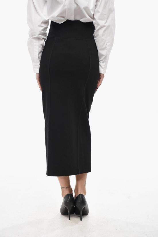  에리카 카발리니 롱 스커트 P4WK11VI Y69NE Black - ERIKA CAVALLINI