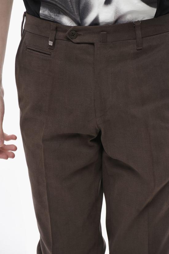  꼬르넬리아니 스트레이트 팬츠 804206 7814100 031 Brown - CORNELIANI