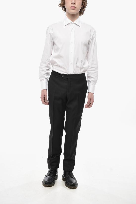  꼬르넬리아니 스트레이트 팬츠 835083 9118232 020 Black - CORNELIANI