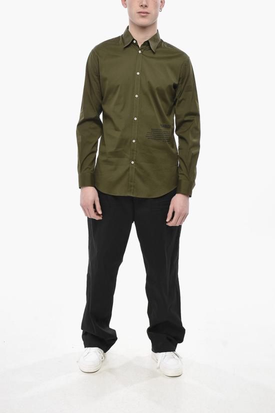  디스퀘어드2 긴팔 셔츠 S74DM0914 S44131 728 Military Green - DSQUARED2
