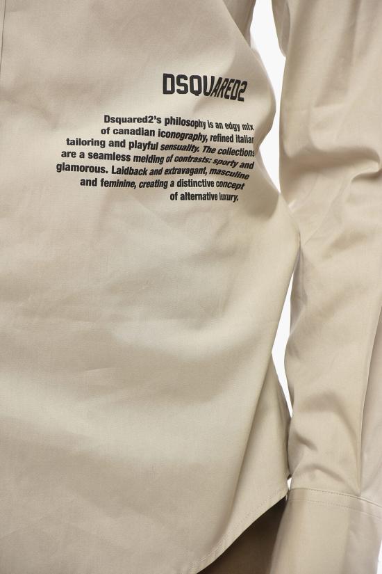  디스퀘어드2 긴팔 셔츠 S74DM0914 S44131 111 Beige - DSQUARED2