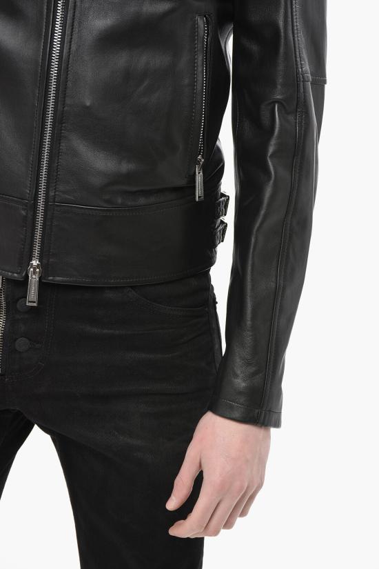  디스퀘어드2 가죽 자켓 S74AM1328 SY1491 900 Black - DSQUARED2