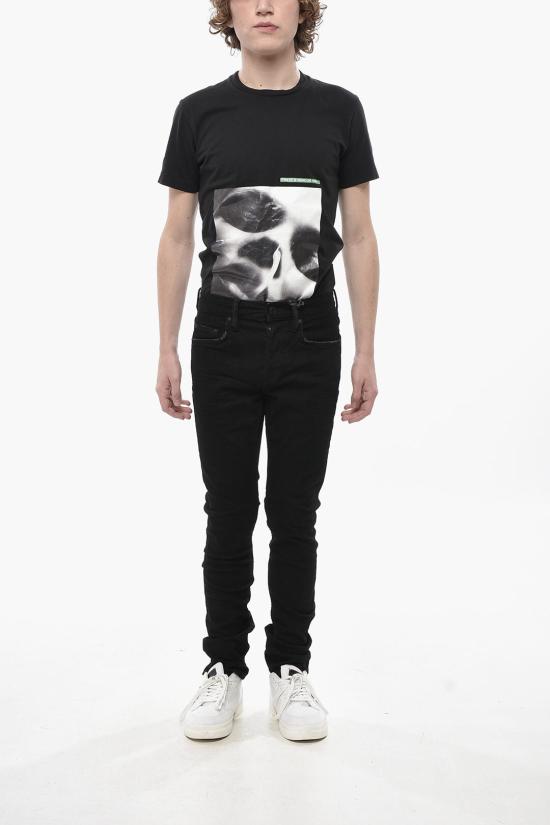  올세인츠 데님 팬츠 CIGARETTE ME019P JET BLACK Black - ALLSAINTS