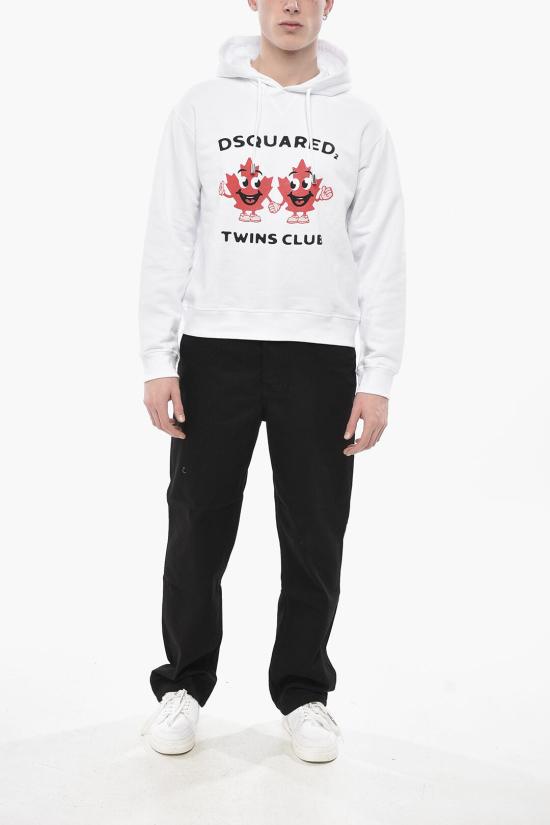  디스퀘어드2 후드 티셔츠 S75GU0500 S25551 100 White - DSQUARED2