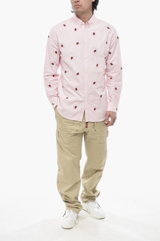  디스퀘어드2 긴팔 셔츠 S71DM0694 S52493 213 Pink - DSQUARED2