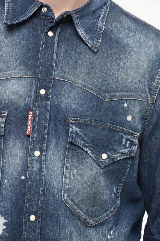  디스퀘어드2 긴팔 셔츠 S74DM0795 S30341 470 Blue - DSQUARED2