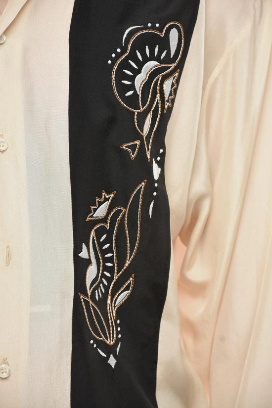  디스퀘어드2 긴팔 셔츠 S74DM0745 S47223 102 Beige Nero - DSQUARED2