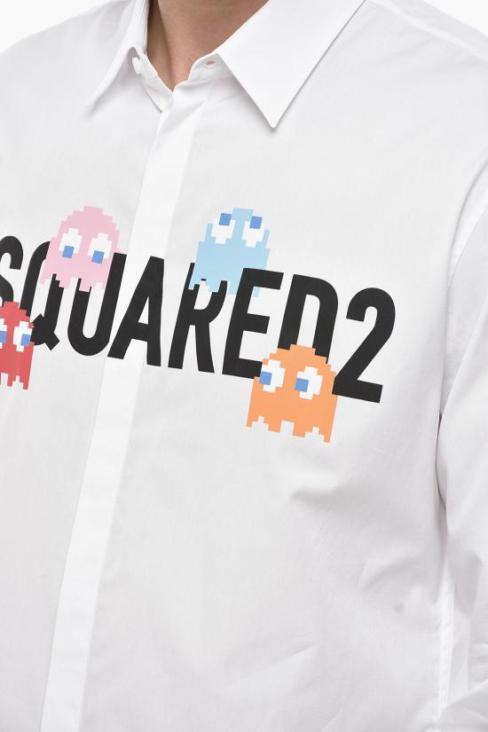  디스퀘어드2 긴팔 셔츠 S71DM0671 S36275 100 White - DSQUARED2