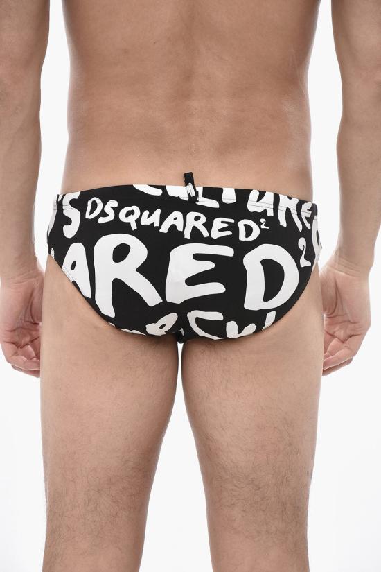  디스퀘어드2 스윔팬츠 D7B355570 ISA01 010 Black White - DSQUARED2