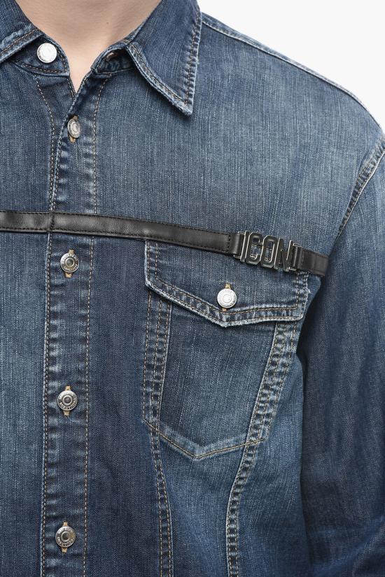  디스퀘어드2 데님 셔츠 S79DL0035 S30341 470 Blue - DSQUARED2