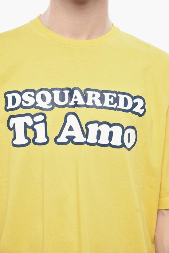  디스퀘어드2 반팔 티셔츠 S74GD1229 S22427 173 Yellow - DSQUARED2