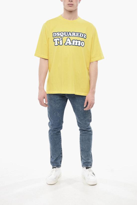  디스퀘어드2 반팔 티셔츠 S74GD1229 S22427 173 Yellow - DSQUARED2