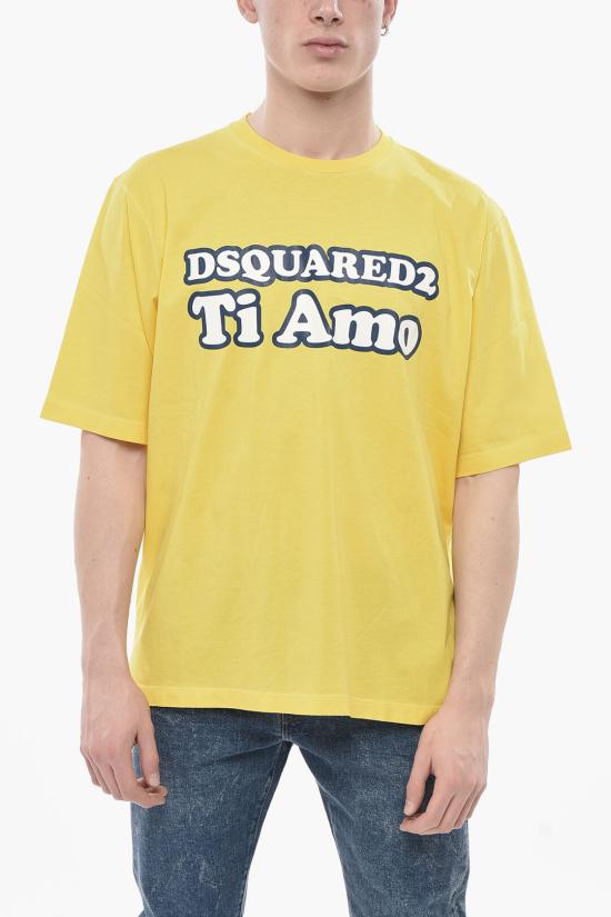  디스퀘어드2 반팔 티셔츠 S74GD1229 S22427 173 Yellow