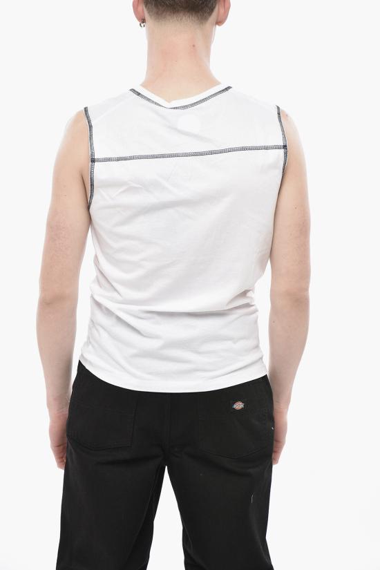  디스퀘어드2 민소매 티셔츠 S71GD1367 S23009 100 White - DSQUARED2