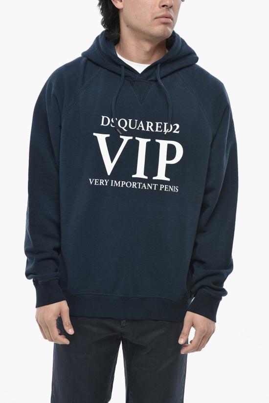  디스퀘어드2 후드 티셔츠 S71GU0651 S25539 477 Blue