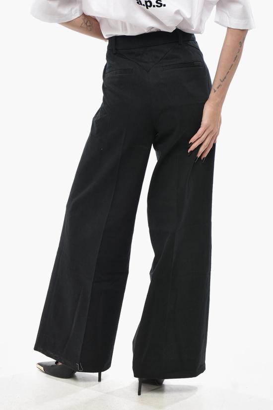  올세인츠 스트레이트 팬츠 HALLY W010QA BLACK - ALLSAINTS
