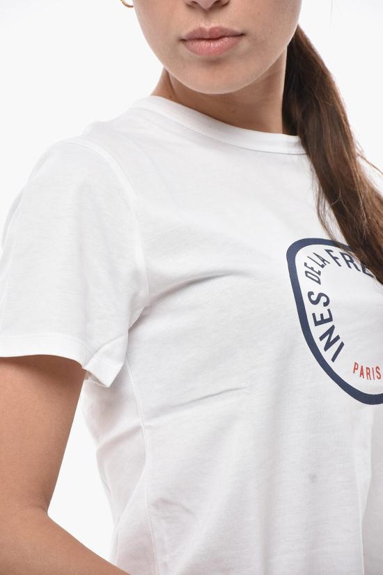  이네스 드 라 프레상쥬 반팔 티셔츠 INTY020CO002F100 White - INES DE LA FRESSANGE