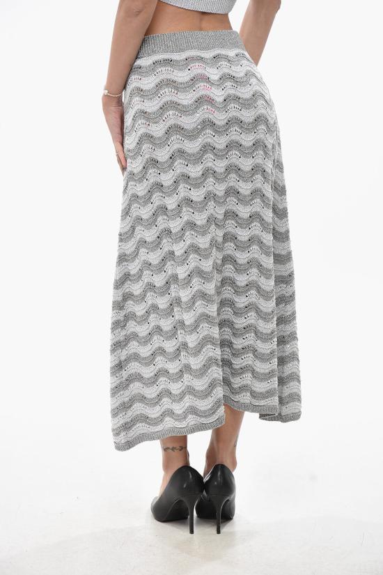  컬러 마켓 롱 스커트 067ARGENTO Silver - COLOUR MARKET