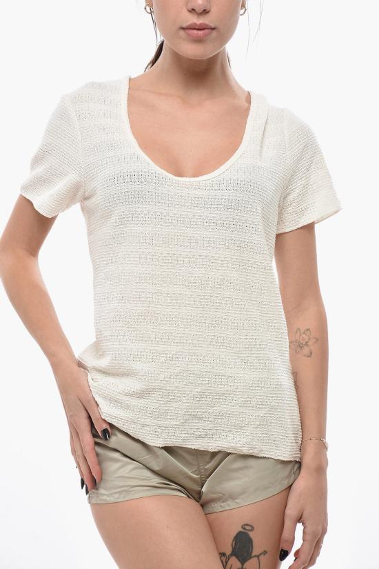  랙앤본 반팔 티셔츠 WAC24PT036DF36 IVORY White