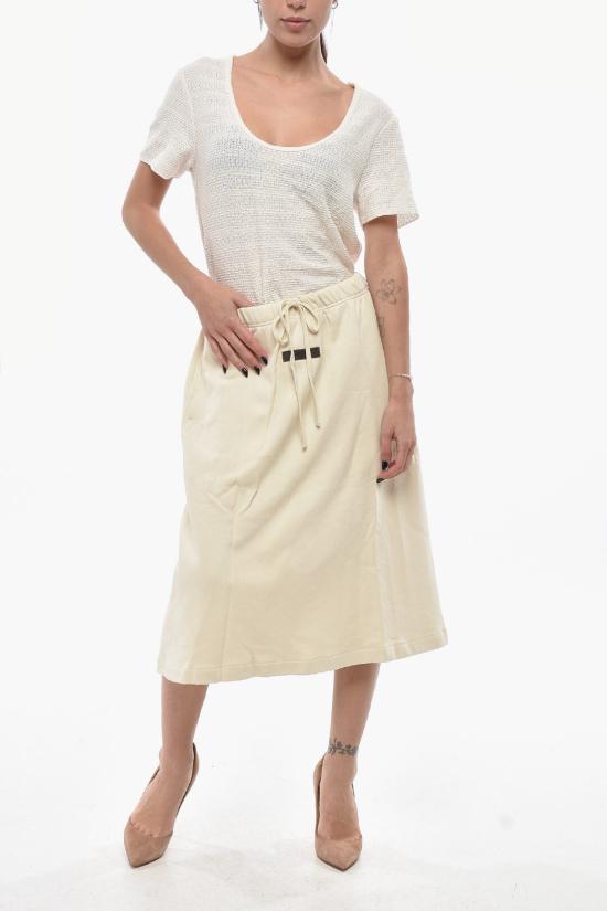  피어오브갓 롱 스커트 160SU225030FW EGG SHELL Beige - FEAR OF GOD