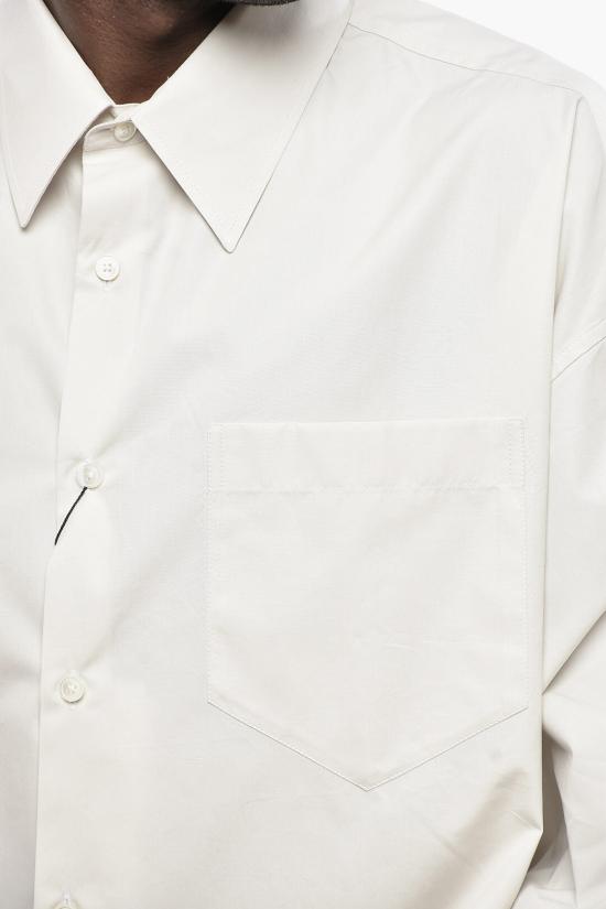  아미 긴팔 셔츠 USH116 CO0063 M 193 White - AMI