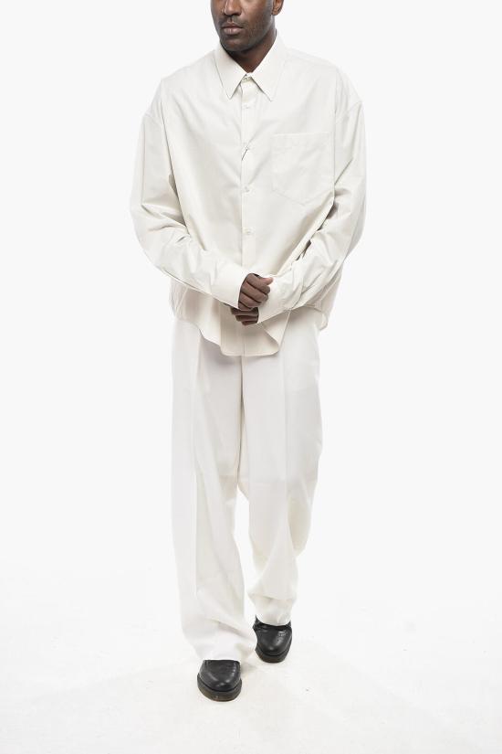  아미 긴팔 셔츠 USH116 CO0063 M 193 White - AMI