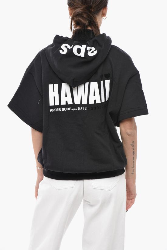  에프레이 서프 후드 티셔츠 LINDABLACK Black - APRES SURF