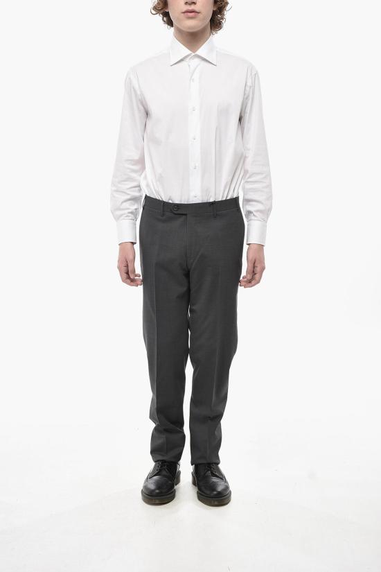  꼬르넬리아니 스트레이트 팬츠 835R43 9168562 015 Gray - CORNELIANI