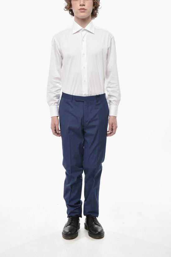  꼬르넬리아니 스트레이트 팬츠 834R05 7283133 005 Blue - CORNELIANI