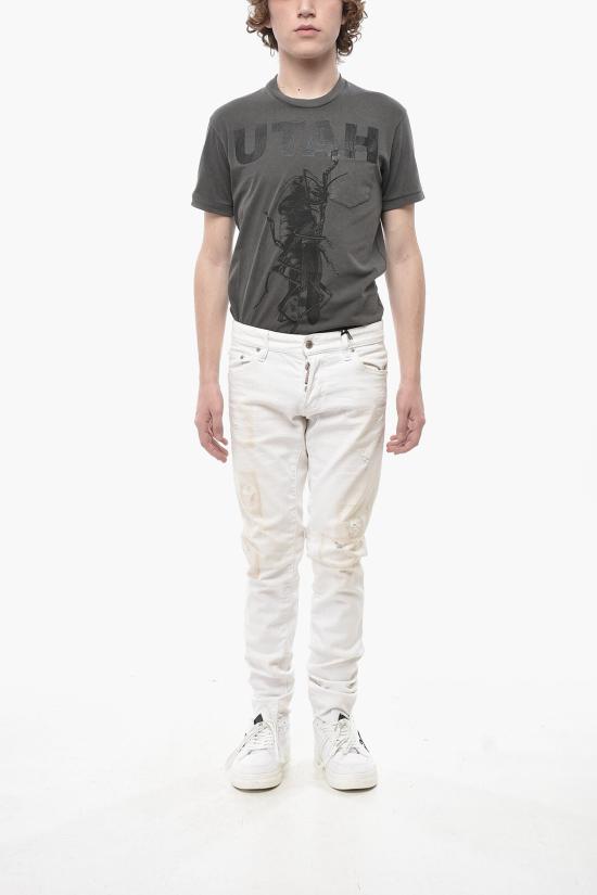  디스퀘어드2 데님 팬츠 S74LB1356 S30733 100W White - DSQUARED2