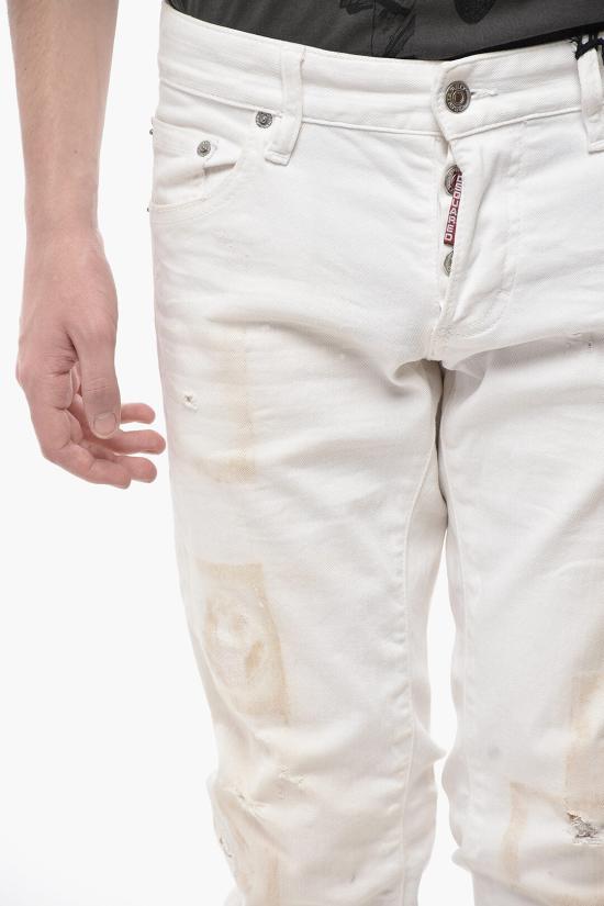  디스퀘어드2 데님 팬츠 S74LB1356 S30733 100W White - DSQUARED2