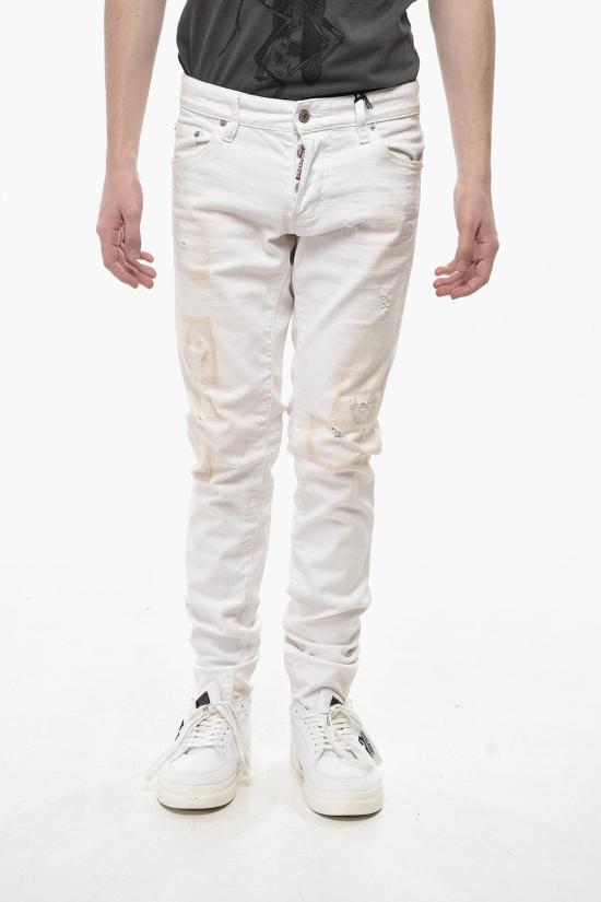  디스퀘어드2 데님 팬츠 S74LB1356 S30733 100W White