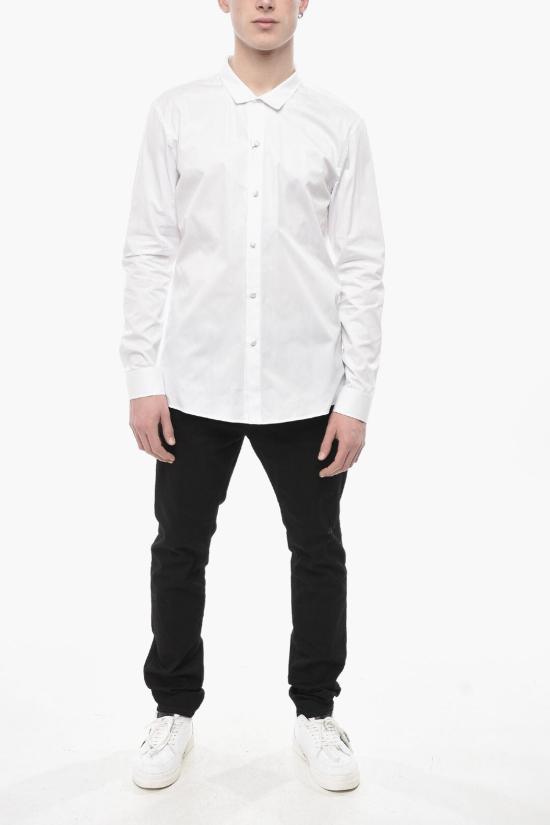  발망 긴팔 셔츠 AH1HS105CB27 0FA White - BALMAIN