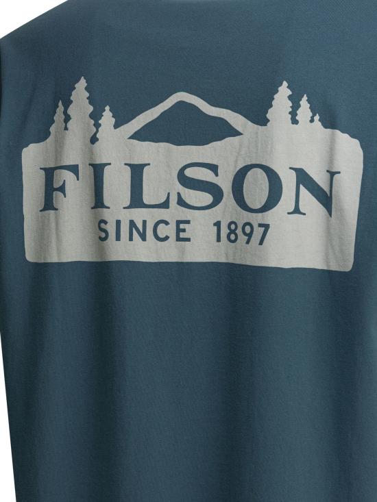 26SS 필슨 반팔 티셔츠 FMTEE0134K0260492 Blue - FILSON