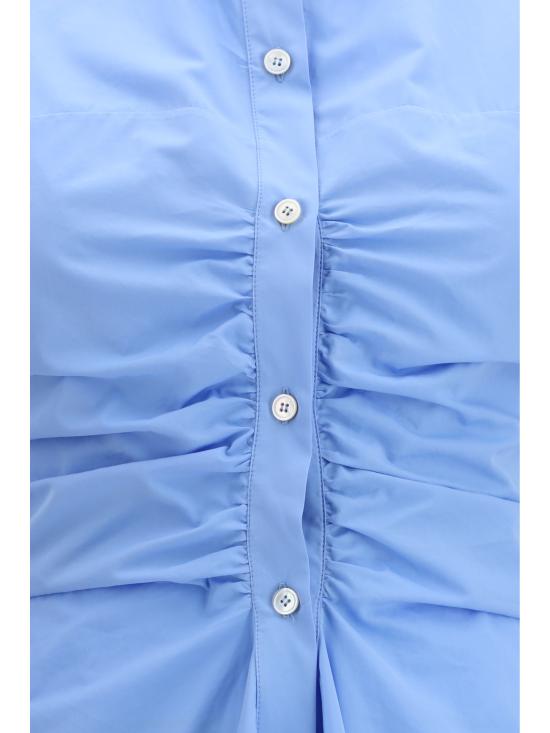 26SS 알렉산더 맥퀸 미디 원피스 863958QAABT 4108 LIGHT BLUE - ALEXANDER MCQUEEN