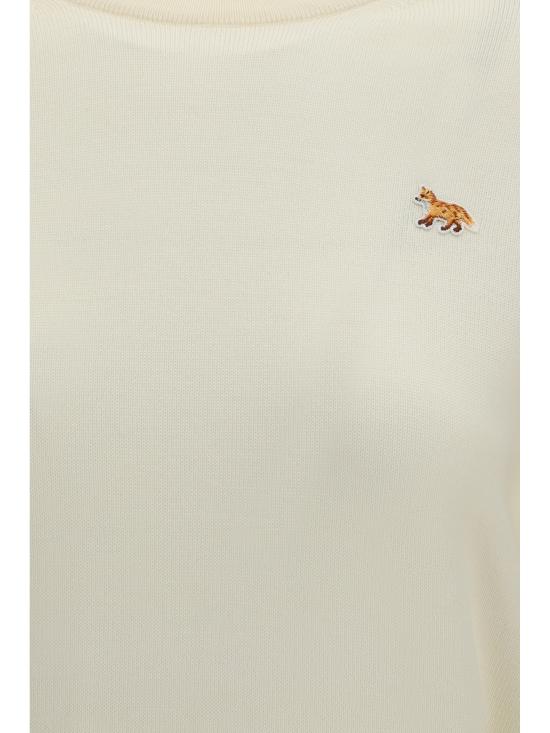 26SS 메종키츠네 베이비 폭스 메리노 레귤러 점퍼 PW00801KT1181 0383 CREAM - MAISON KITSUNE