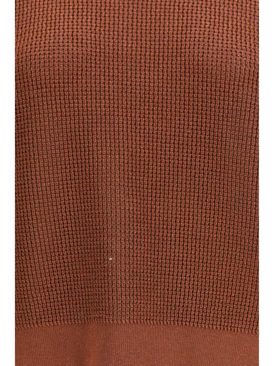 26SS 브루넬로 쿠치넬리 스파클링 텍스처 니트 MST263300 CAW84 BORDEAUX - BRUNELLO CUCINELLI